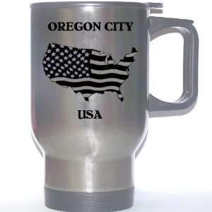  US Flag   Oregon City, Oregon (OR) Stainless Steel Mug 