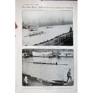  1906 Oxford Cambridge Boat Race Goldie Boathouse Men