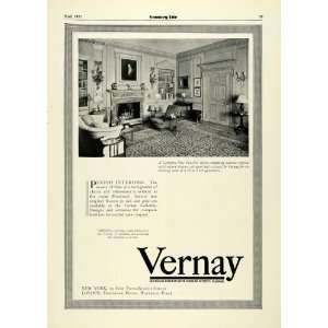  1931 Ad Vernay New York Apartment Georgian Pine Panel 