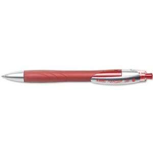  Gel Roller Pen,Full Length Grip,.7mm Point,Red Barrel/Ink 
