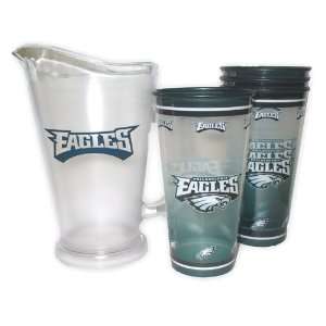   Eagles Nfl Tailgate Pitcher And Souvenir Cups Set