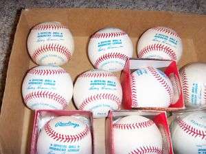 Lot/10 Official (Bobby Brown) American League Baseballs  