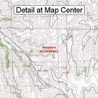 USGS Topographic Quadrangle Map   Blanchard, Iowa (Folded/Waterproof)