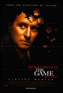 The Game 1997 Orig Movie Poster 1Sheet Michael Douglas  