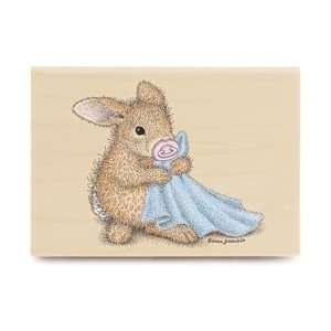   House Mouse Wood Mounted Rubber Stamp Blankey HMGR 1017; 2 Items/Order