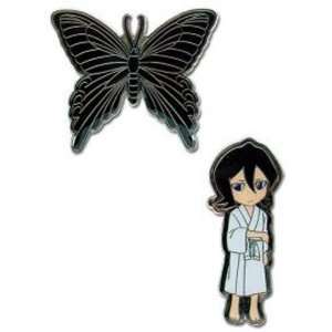  Bleach Rukia and Hell Butterfly (Set of 2) Pins Toys 