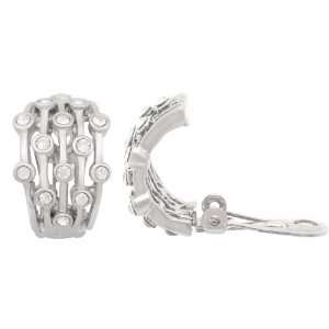 Jankuo Silver Tone Clip On Earring with Symmetrical Shape with Gift 
