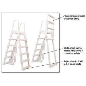Frame Flip Up Ladder for Above Ground Pools  Sports 
