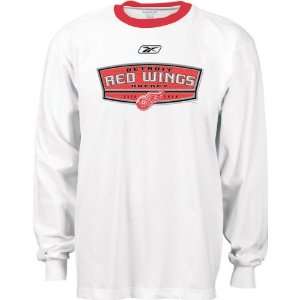  Detroit Red Wings Bloc Party Long Sleeve Ringer T Shirt 