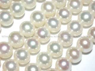 WHITE Freshwater PEARL ROUND Loose Beads 9mm 1 Strand  