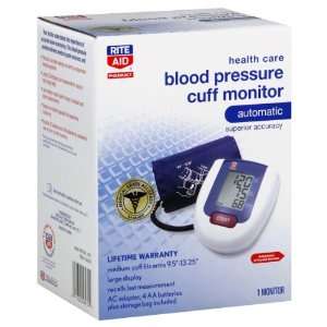  Rite Aid Blood Pressure Cuff Monitor, Automatic, 1 ea 