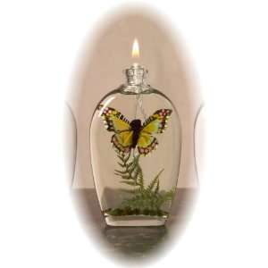  French Oval Collection, Red Butterfly Oil Candle 