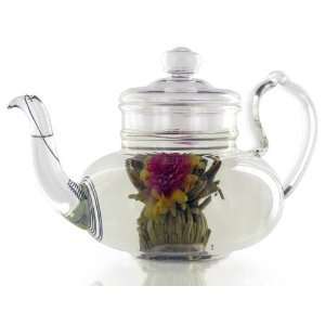 Flowering Tea   Tiffany Rose Melody   Green Tea   3 Pieces  