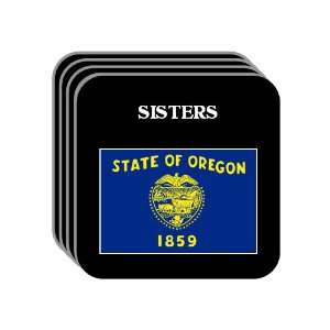 US State Flag   SISTERS, Oregon (OR) Set of 4 Mini Mousepad Coasters