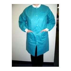  ExtraSafe 3 Layer Disposable Lab Coats   Teal, 45 gram 