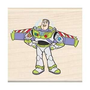  EK Success Disney Wood Mounted Rubber Stamp Toy Story Buzz 