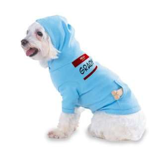 HELLO my name is GRADY Hooded (Hoody) T Shirt with pocket for your Dog 