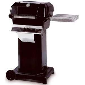   Grill on OCOLB OCP Black Console Cart with 6in. Wheels and No Casters