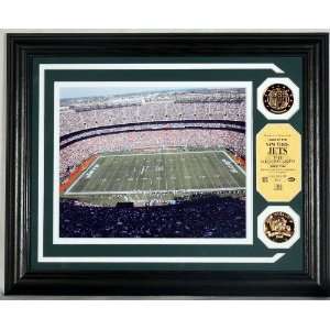  Jets Stadium Photomint with 2 24KT Gold Coins Sports 