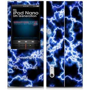  iPod Nano 5G Skin Electrify Blue Skin and Screen Protector 