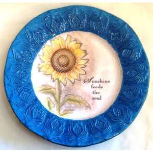 Blue Sunshine feeds the soul Accent Plate  Kitchen 