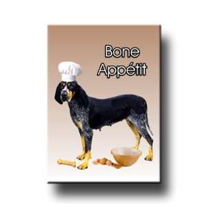 Bluetick Coonhound Bone Appetit Chef Fridge Magnet No 2