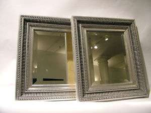 Pair of bevelled mirrors  