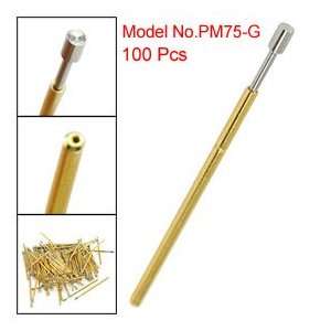 PM75 G 1/20 Dia Flat Tip Plunger Type Testing Probe Pin Receptacles 