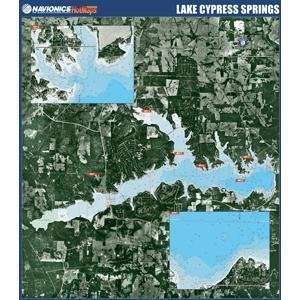  Lake Cypress Spring Paper Map