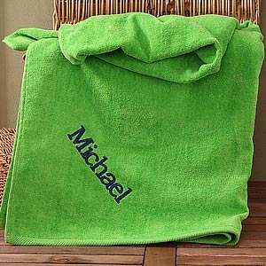  Personalized Beach Towels   Green