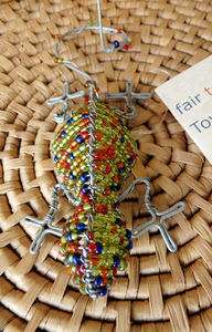 African Wire Beads Photo Clip Gecko South Africa Fair Trade  
