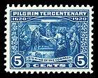 scott 550 1920 5 pilgrim tercentenary issue mint vf og