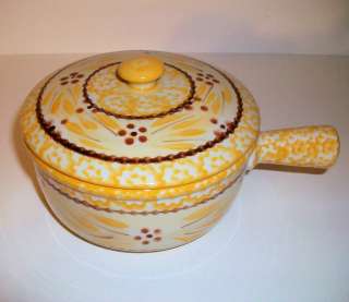TEMP TATIONS TEMPTATIONS CROCK WITH LID   OLD WORLD YELLOW  NEW   SHOP 