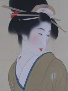 Japanese antique Kakejiku( Hanging scroll paint)Hatsu Moudepainted 