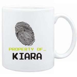 Mug White  Property of _ Kiara   Fingerprint  Female 