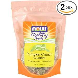  NOW Foods Pumpkin Crunchy Clusters, 9 ounce (Pack of 2 