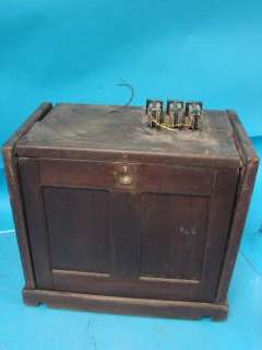 Antique Western Electric Telephone Switchboard Wood Case Panel Box 