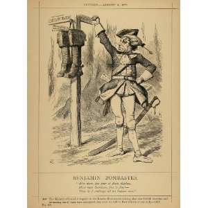  1878 Print Punch Cartoon Disraeli Benjamin Bombastes 