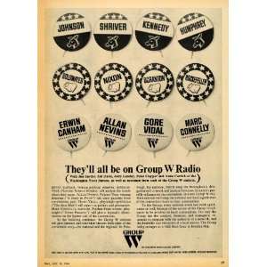   Ad Westinghouse Political Broadcasting Group W   Original Print Ad
