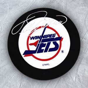  TEEMU SELANNE Winnipeg Jets SIGNED Hockey PUCK Sports 