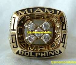   MIAMI DOLPHINS AFC CHAMPIONSHIP PLAYERS RING OFFERED TO PUBLIC