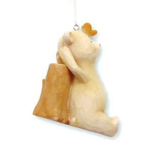  Heart String Teddies Ornament   Thinking of You 