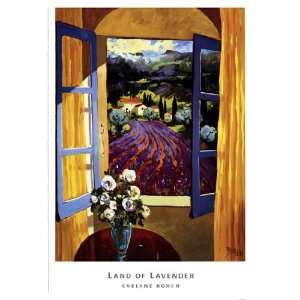    Land Of Lavender by Evelyne Boren 19x13