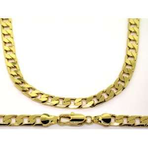   Necklace   24 k Gold Plated   Mens   6mm, 30 Chunky, Hip Hop Bling