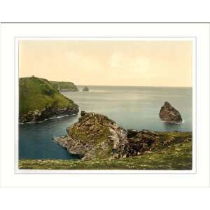  Boscastle view of coast from coast guards station Cornwall 