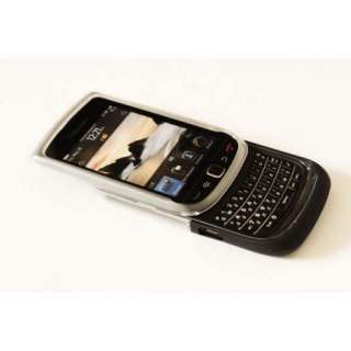 Black/Clear Blackberry Torch 9800 9810 PC Gel Cover Skin Case + Screen 