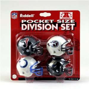 AFC South Division (4pc.) Traditional Pocket Pro NFL Helmet Set by 