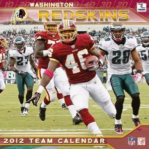  Washington Redskins Team Wall Calendar 2012