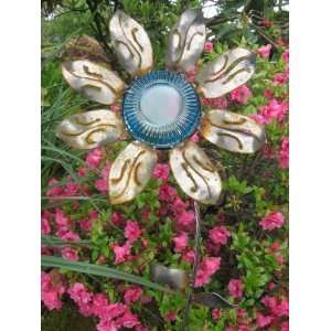  Pee Wee Teal Metal Sunflower by Michael Pond Kitchen 