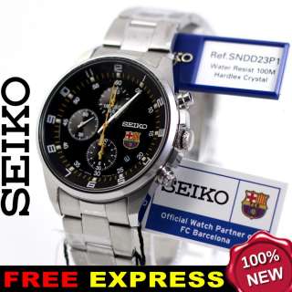 Seiko Men Watch 7T92 Limited FC Barcelona Sport Xpress +Box+Warranty 